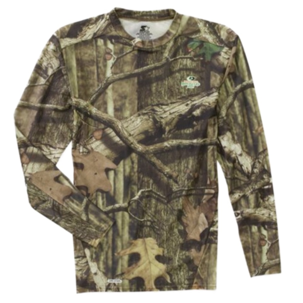 Fitted Large Camo Mossy Oak Long Sleeve Hunting